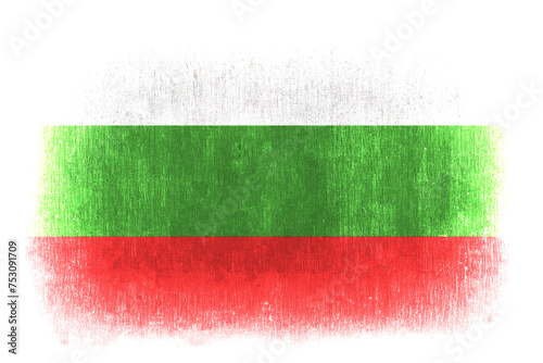 Obraz na plátně Bulgaria painted flag