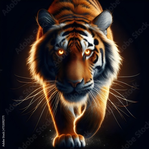 tiger head vector Ai generated 