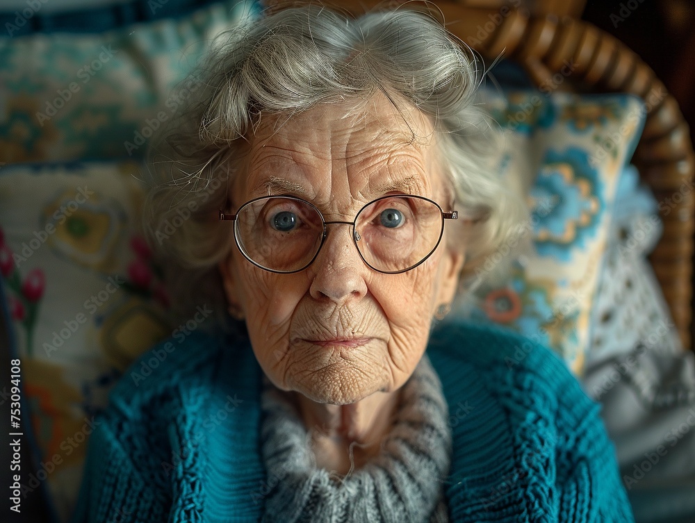 Hopeful Contemplation: Elderly Woman in Therapy Session
Hopeful Contemplation: Elderly Woman in Therapy Session
