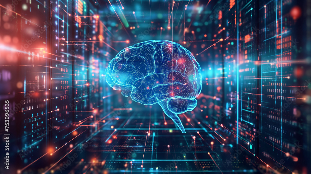 Brain lights of numbers Brain lights of numbers