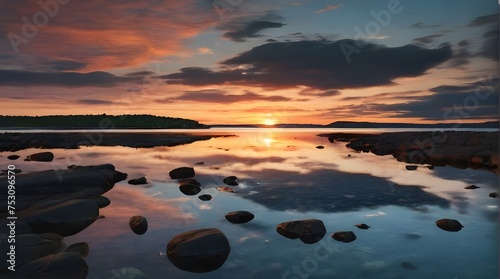 sunset at the beach