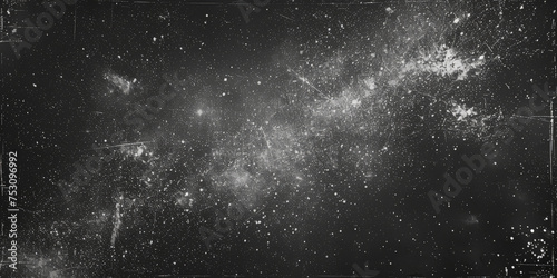  black and white image with space background, Dust and scratches old film effect, Black grunge old photo abstract background.banner