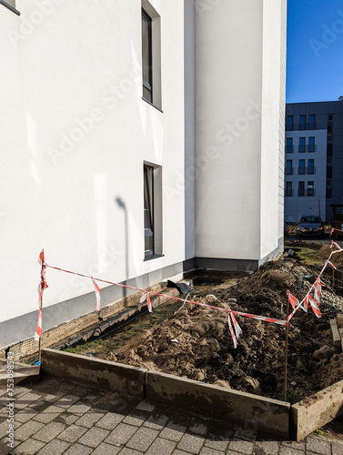 Photography Domestic property foundation groundwork waterproofing