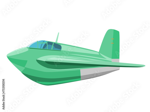 ロケット戦闘機（緑色）