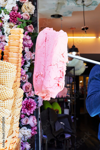 Turkish ice cream and waffle cones