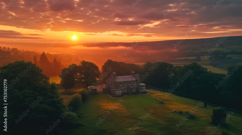 Sunrise Symphony: Yorkshire's Majestic Valley
