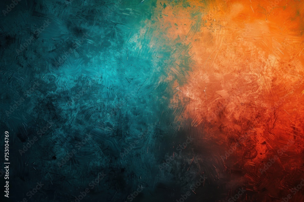 Dark grainy gradient background green orange abstract glowing colors on black backdrop noise texture