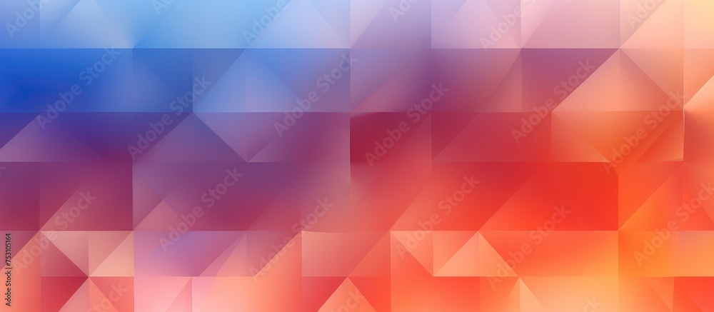 Fototapeta premium Abstract geometric texture with trendy blurred gradient pattern for graphic interior poster or fashion design