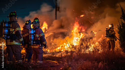 Intense Firefighting Efforts Against Starting Blaze