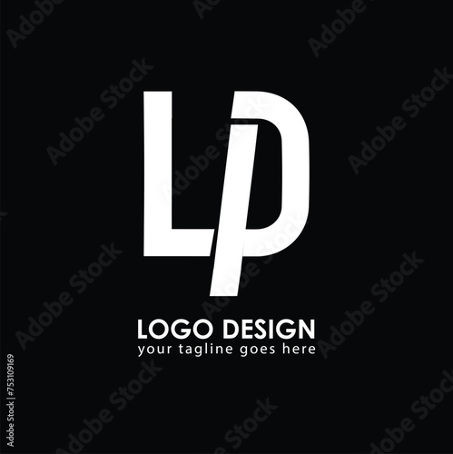 LP LP Logo Design, Creative Minimal Letter LP LP Monogram