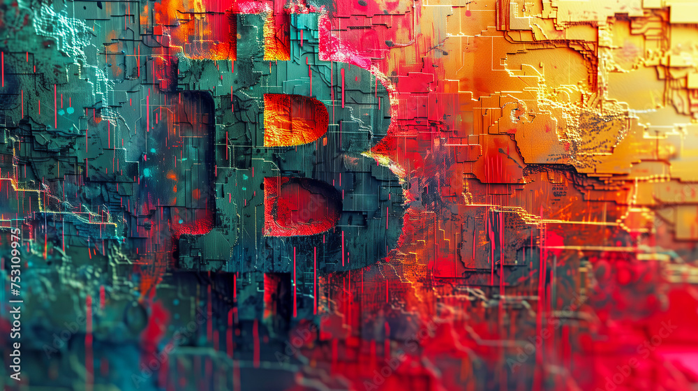 Bitcoin Coin with Logo AI Generated Bitcoin Coin with Logo AI Generated