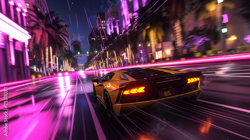 street racing AAA video game gameplay photo