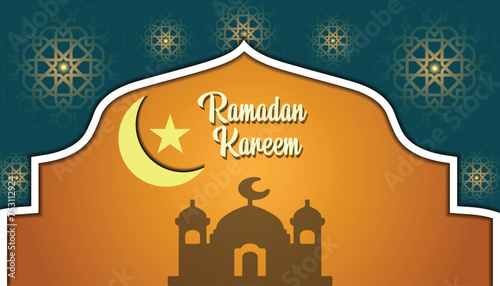 Vector Realistic Ramadan background design 