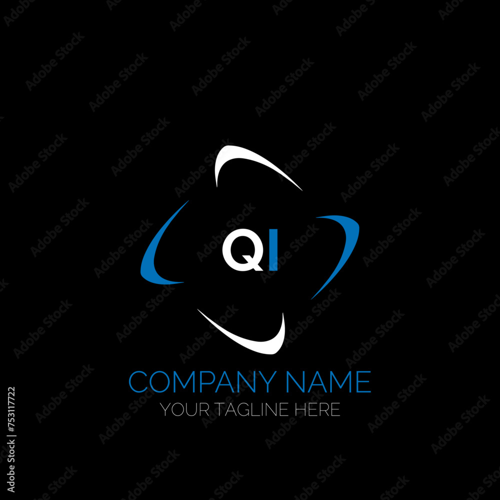 QI letter logo creative design. QI unique design. QI creative initials letter logo concept. QI letter logo design on black background. QI letter logo creative design. QI unique design. QI creative initials letter logo concept. QI letter logo design on black background.