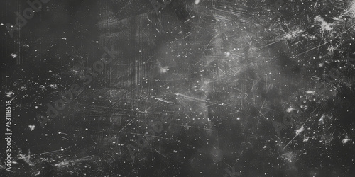 black and white image with space background, Dust and scratches old film effect, Black grunge old photo abstract background.banner