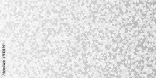 Vector geometric seamless technology gray and white transparent triangle background. Abstract digital grid light pattern gray Polygon Mosaic triangle Background, business and corporate background. © MdLothfor
