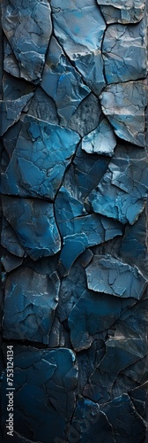 Fantasy Elements Wallpaper with Warcraft-inspired Blue and Black Stylized Realism Generative AI photo