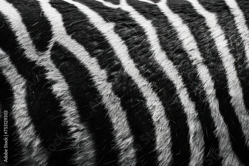 A close up of a textured zebra fur texture background