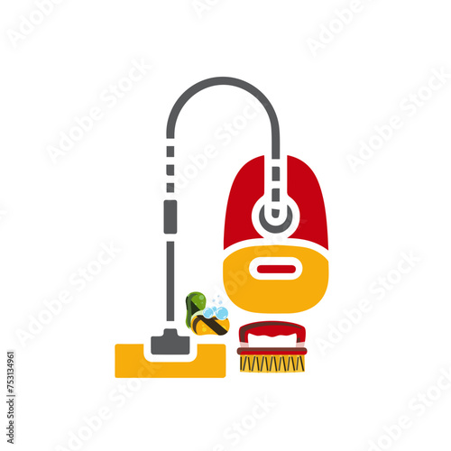 Vacuum cleaner icon vector design