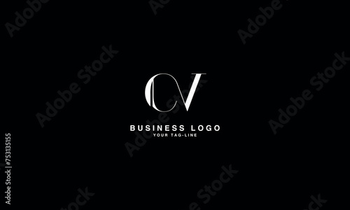 CV, VC, C, V, Abstract Letters Logo Monogram