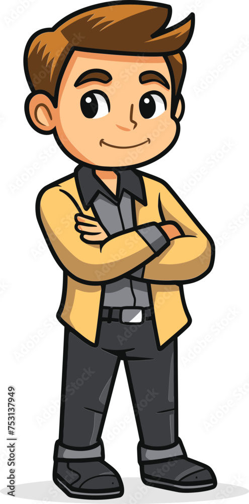 The Pensive Man Contemplative Posture in Vector Form The Pensive Man Contemplative Posture in Vector Form