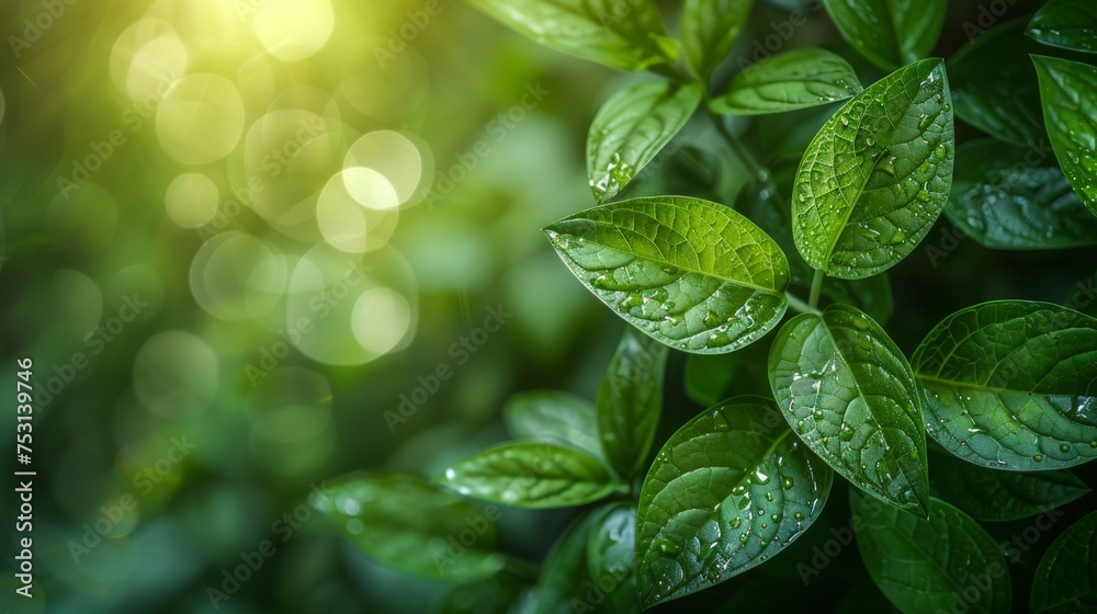 Fresh green leaves landscape background Fresh green leaves landscape background