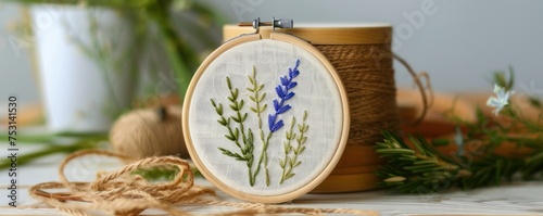 Minimalist embroidery designs showcasing clean lines and simple patterns for modern decor