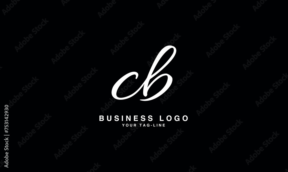 CB, BC, C, B, Abstract Letters Logo Monogram CB, BC, C, B, Abstract Letters Logo Monogram