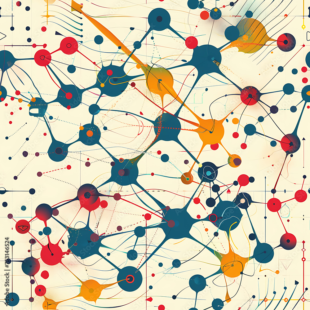 abstract background with molecule abstract background with molecule