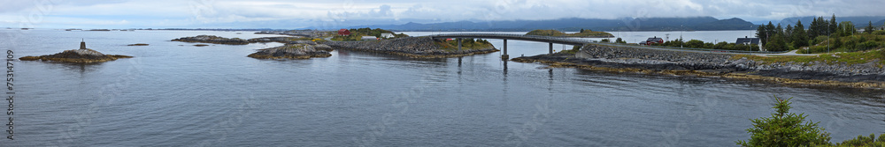 Landscape at the bridge Klipabrua on the scenic route Atlanterhavsvegen in Norway, Europe
Landscape at the bridge Klipabrua on the scenic route Atlanterhavsvegen in Norway, Europe