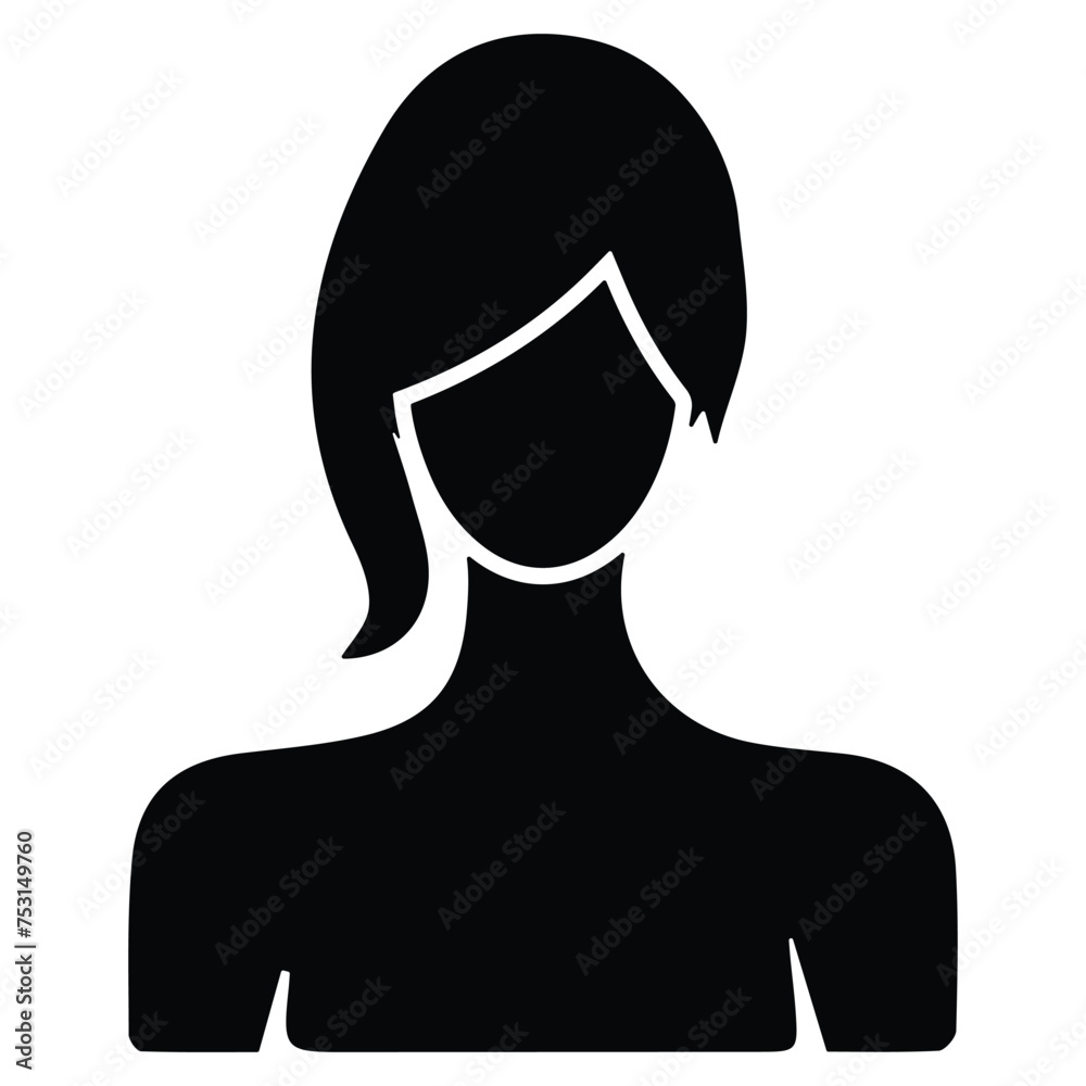 woman or female icon set