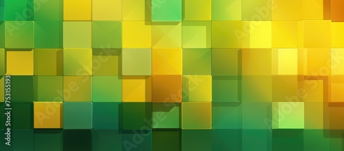 Yellow and green tiled 2d background