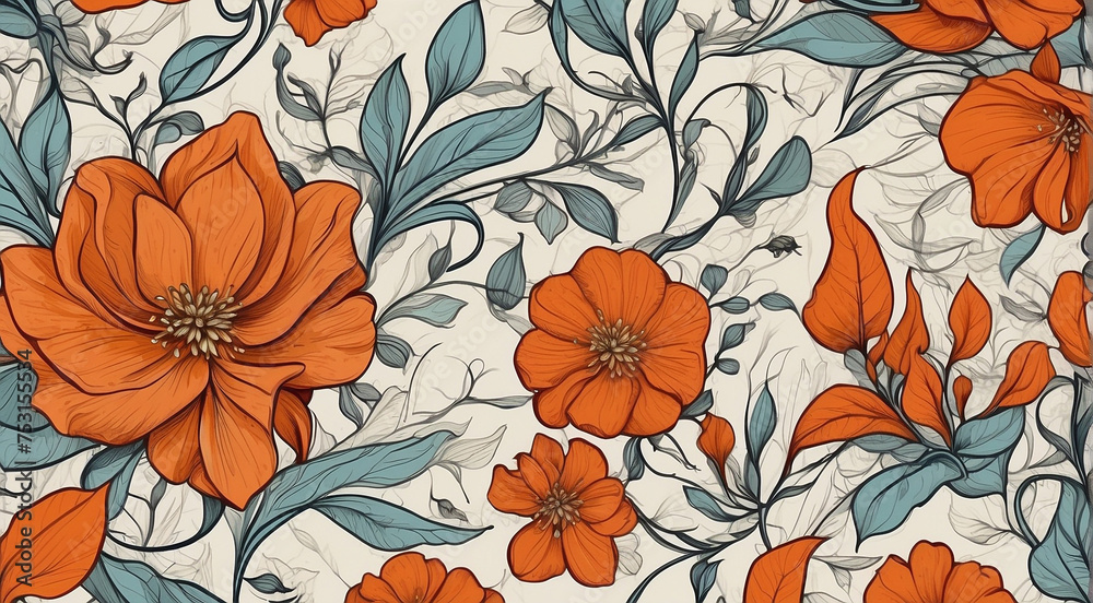 Organic Fusion: Digital Art of Floral Shapes Pattern
Organic Fusion: Digital Art of Floral Shapes Pattern