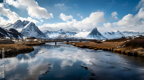 Fredvang Bridges Panorama Lofoten islands © Pascal