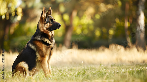 German shepherd s obedience competition training  photo