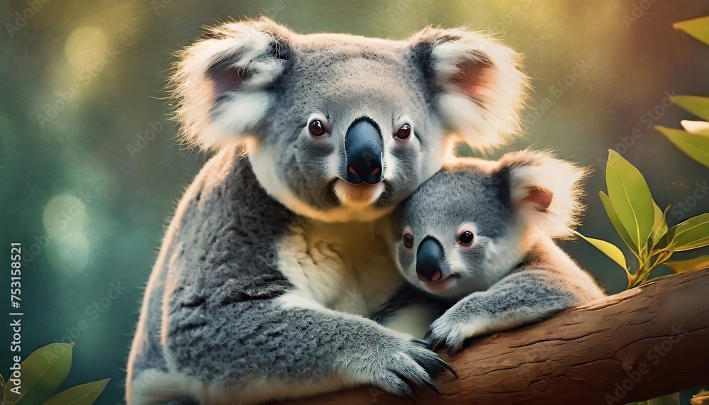Fototapeta premium koala in tree