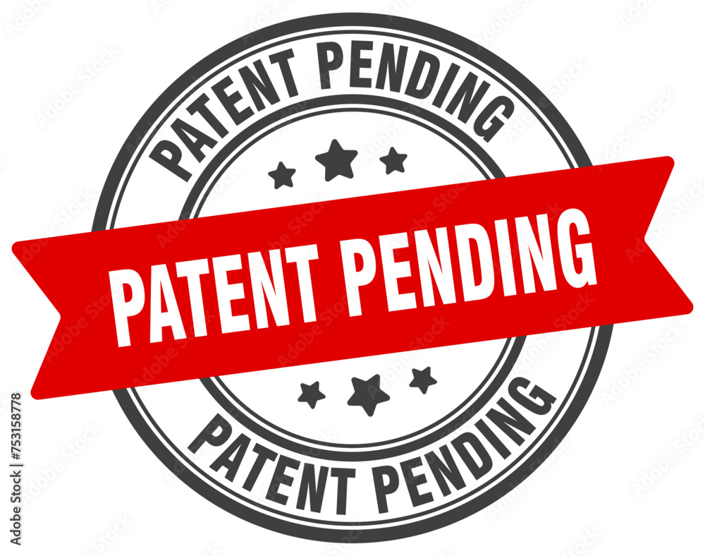 patent pending stamp. patent pending label on transparent background. round sign patent pending stamp. patent pending label on transparent background. round sign