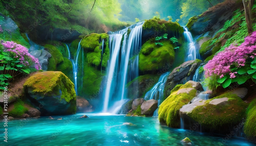 Fototapeta premium waterfall in the forest