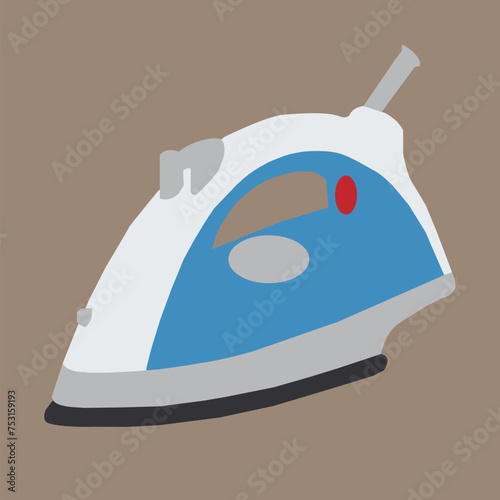electric iron on a white background