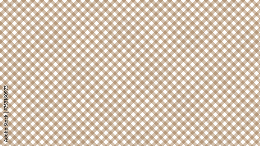 Diagonal brown checkered in the white background Diagonal brown checkered in the white background