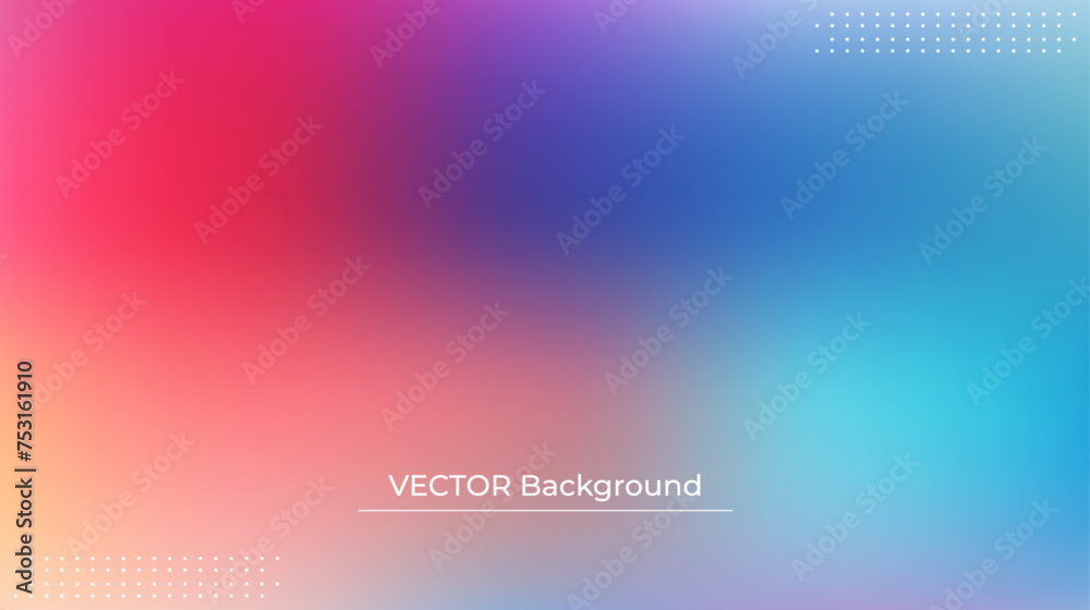 Smooth and blurry colorful gradient mesh background. Modern bright rainbow colors. Easy editable soft colored vector banner template. Premium quality Smooth and blurry colorful gradient mesh background. Modern bright rainbow colors. Easy editable soft colored vector banner template. Premium quality