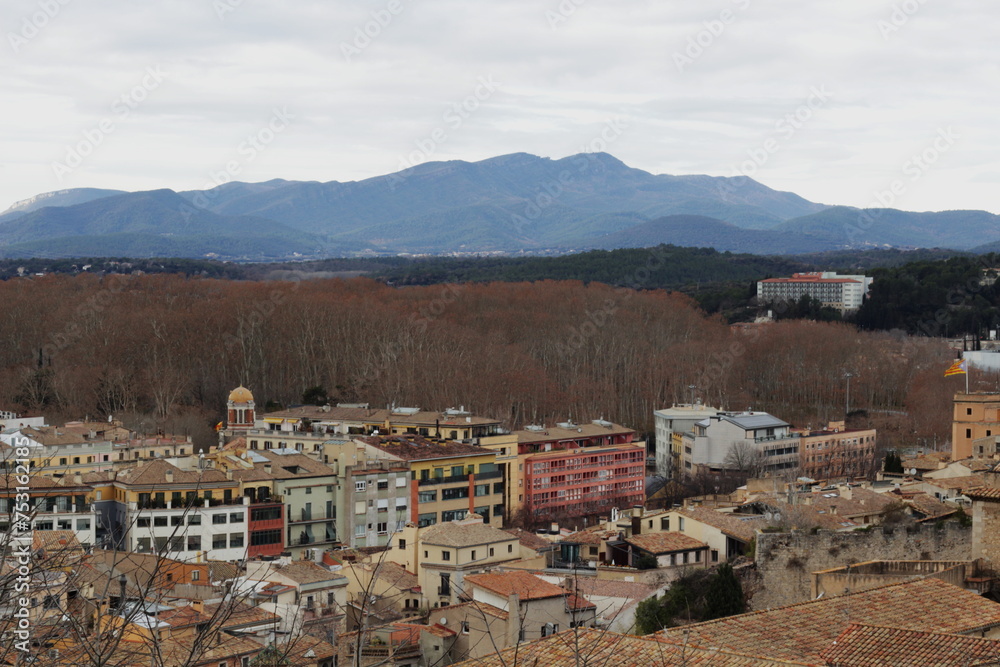Fototapeta premium Girona's Timeless Charm: A Visual Journey Through History