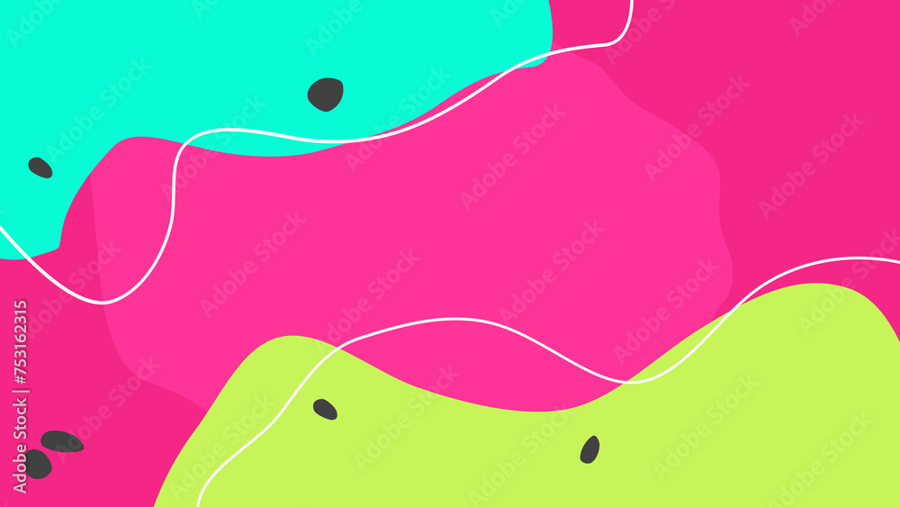 Geometric Neon Abstract Background Multicolored Pattern