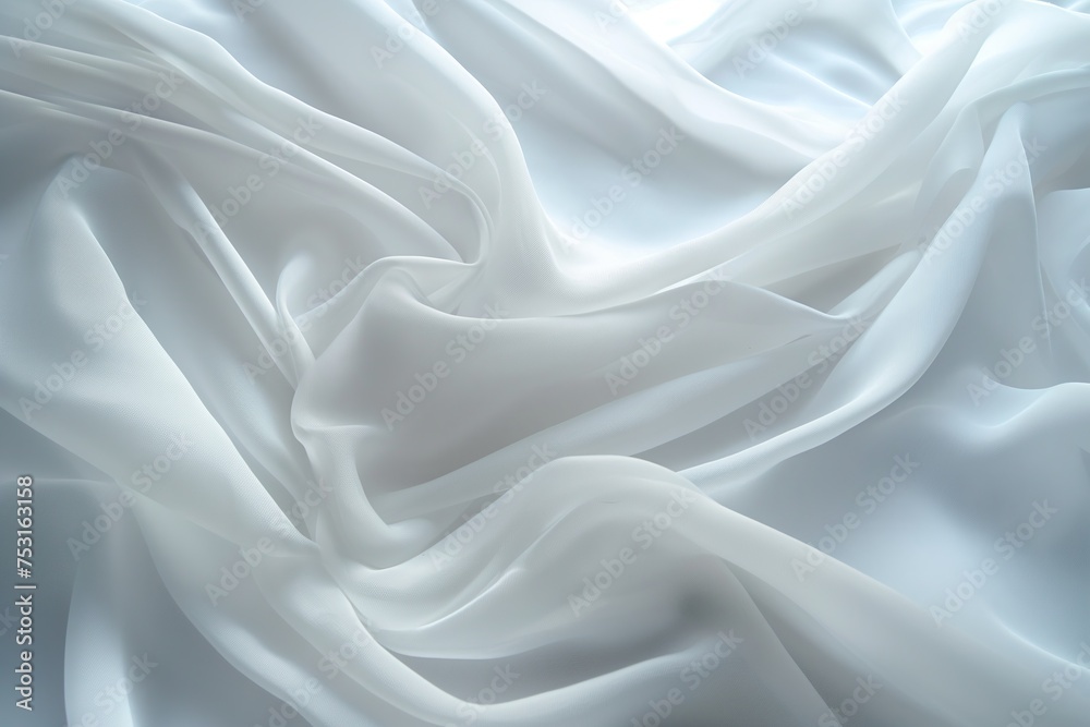 Obraz premium White cloth swaying background