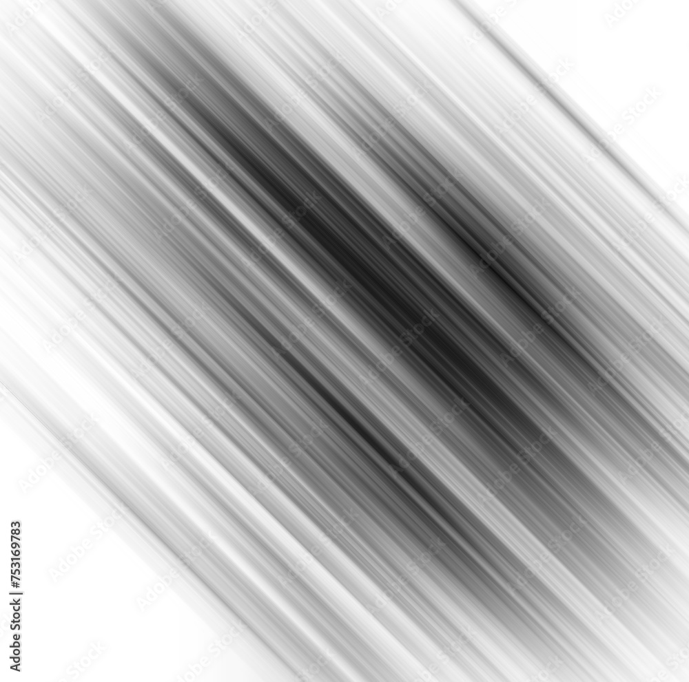 Fototapeta premium Black and white stripe abstract background. Motion effect. Grayscale fiber texture backdrop and banner. Monochrome gradient pattern and textured wallpaper.