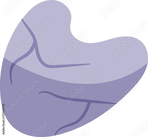Hand draw Chinese Gua Sha facial care isolated on white, blue color.Scraping Massage Tool, Facial Acupoints. Vector illustration in flat style.Lifting for Woman