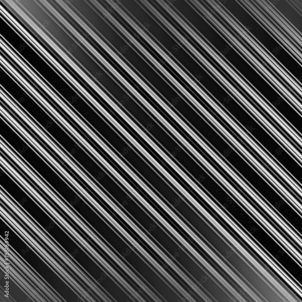 Obraz premium Black and white stripe abstract background. Motion lines effect. Grayscale fiber texture backdrop and banner. Monochrome gradient pattern and textured wallpaper.