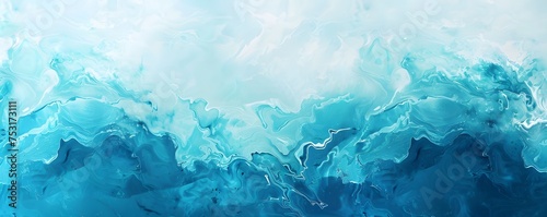 Watercolor ocean wave background texture. Marble wash art abstract background.