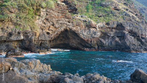 Tenerife landscape with coastal waters