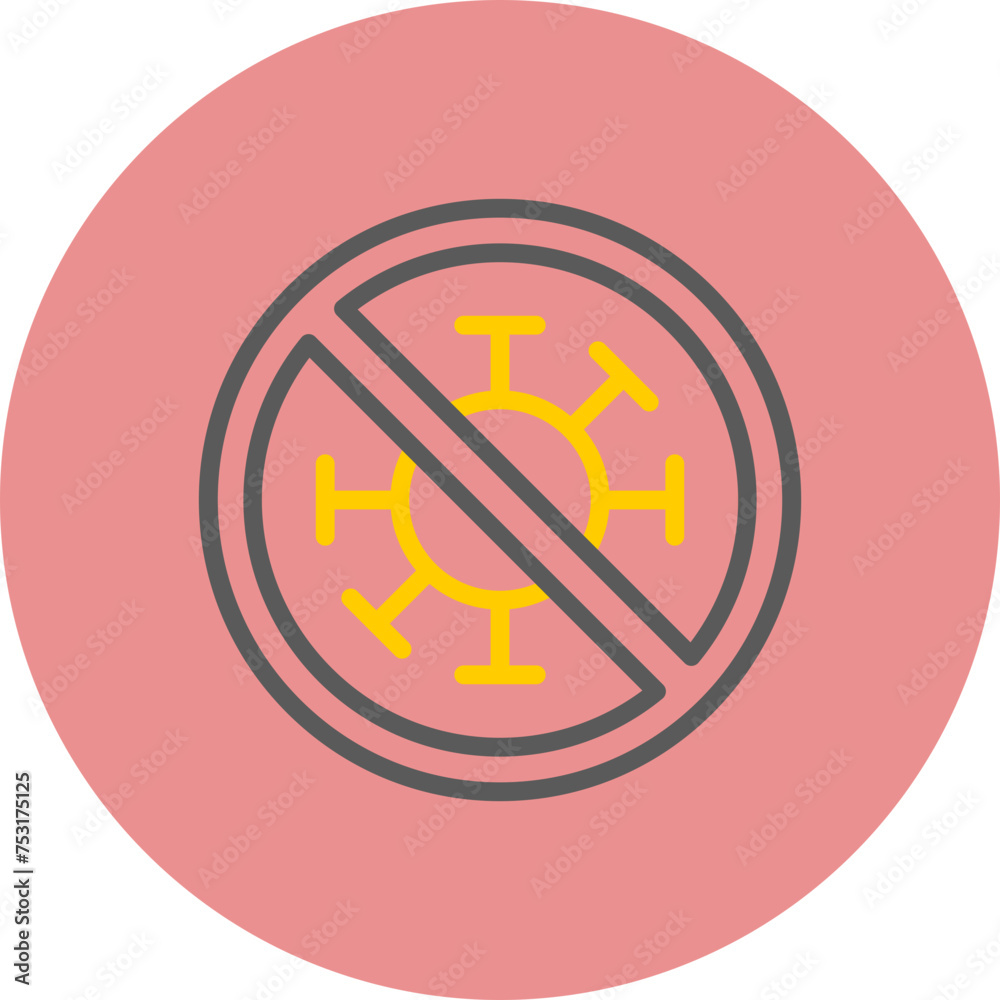 Antivirus Line Two Color Circle Antivirus Line Two Color Circle